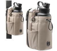 Magnetic Bottle Bag Sling Bag for Men and Women | Gym Bag for Gym, Travel, Work, and Sports | Keep Your Items off the Dirty Gym Floor With Magnetic Attachment (Cream)