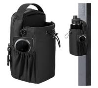 Magnetic Bottle Bag Sling Bag for Men and Women, Magnetic Gym Bag for Gym, Travel, Work, and Sports,Magnetic water bottle holder with Strap,Magnetic Bag Company,Black, Black, L
