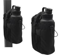 Magnetic Bottle Bag Sling Bag for Men and Women | Travel, Work, and Sports | Keep Your Items Off The Dirty Gym Floor with Magnetic Attachment, Black