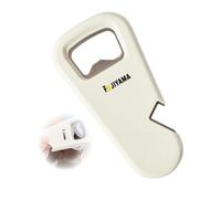 Magnetic Bottle Opener, 1 Pack 3 in 1 Beer Bottle Opener with Cap Catcher and Can Opener for Fridge - Easy Grip Jar Opener for Arthritis, Gift for Men