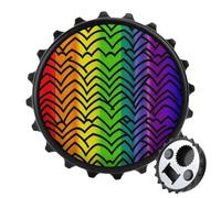 Magnetic Bottle Opener Strong Fridge Magnet Beer Opener with Cap Catcher | Gay Pride Rainbow Pattern Beer Bottle Opener for Fridge, Portable Funny Bottle Cap Opener for Kitchen Bar, Ideal Gift