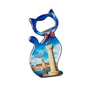Magnetic Bottle Opener - Travel Souvenir - Various Cities & Countries (RHODOS 1)