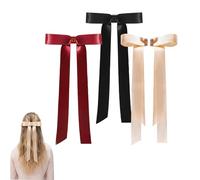 Magnetic Bow Clip, Magnetic Hair Bow Clips with Seamless 2-in-1 Design, Strong Hold No-Slip Magnetics Hair Clips for Styling, Elegant Hair Accessories for Everyday Use (3PCS)