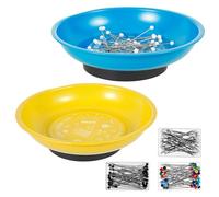 Magnetic Bowl Pin Dish Stainless Steel Magnetic Pin Bowl for Sewing DIY Project Assorted Color Versatile Paperclip Bowls for Keeping Desktop Tidy