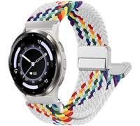 Magnetic Braided 18mm 20mm 22mm Watch Band Compatible With Garmin Venu 3s/4/ Vivoactive 6/5/4/3/3 Music Bands, Breathable Soft Nylon Bands for Forerunner 165/265s/265/255/Venu 3/2/2s Men Women