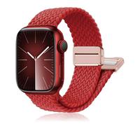 Magnetic Braided Band for Apple Watch Bands for Women Men 40mm 44mm 46mm 42mm 38mm 41mm 45mm 49mm,Stretchy Elastic Nylon Sport Solo Loop Strap Wristband for iWatch Series 10 9 8 7 6 5 4 3/SE/Ultra 2