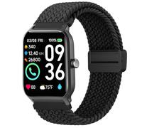 Magnetic Braided Bands for IDW13,IDW16,IDW19 Smartwatch Bands, 22mm Soft Nylon Replacement Strap for Fitpolo IDW13/Woneligo W13/FITVII HM57, ENOMIR/TOOBUR/MILOUZ/Gydom/Faweio/Veryfit IDW19 Smartwatch