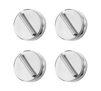 Magnetic Brooch 4 Pieces Seamless Flat Top Metal