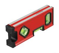 Magnetic Bubble Level Gauge Aluminum Alloy Construction Leveling Tool with V-Groove for Pipe and Carpentry, Plumbing, Home Improvement Projects(771-15CM)