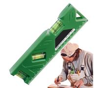 Magnetic Bubble Level - Mini Lived Experienced Little Lived Measuring Tool in ABS - Three Lines Anti-Fall Portable Home Electricians Woodworking
