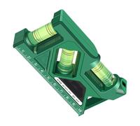 Magnetic Bubble Leveler - Multifunctional Small Leveler, Precision Vials, Strong Rare Earth Base | Compact Carpenter Leveling Tool for Home Commercial, High Visibility Measuring Aid for DIY