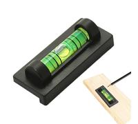 Magnetic Bubble Leveling Gauge - Precision Spirit Level Tool for Carpentry Construction | Aluminum Alloy with Vial, Strong Magnetic Base for Metal Surfaces Measures 1.57 x0.66 x 0.47in