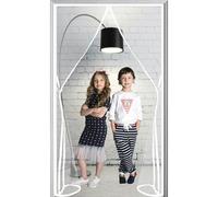 Magnetic Bug Mesh Curtain 170x205cm Heavy Duty Mesh Curtain Fly Nets for Doors with Powerful Magnets and Full Frame Magic Tape Keep Bugs Out Lets Fresh Air in White