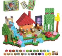 Magnetic Building Blocks 100Pcs 1 Inch Light Up Magnetic Blocks Travel Toys