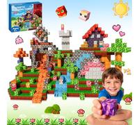 Magnetic Building Blocks 100pcs Construction Cube Toys for 3 year old boys girls Learning Educational STEM Montessori Sensory Toys for 3 4 5 6 7 8 9 10+ Year Old Christmas Birthday Gift-100pcs
