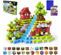 Magnetic Building Blocks 120 PCS - Strong Construction Magnetic Blocks with All-Side Suction, Tough Fall-Proof ABS Non-Toxic Blocks, Educational Creative Click Blocks Set for Kids Multiple Play Scenes