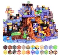 Magnetic Building Blocks, 200PCS Lava World Magnetic Cube STEM Construction Toy, Educational Magnetic Blocks Toy for Kids Toddler, Christmas Birthday Gifts Toy for 3 4 5 6 7 8 9 10 Year Old Girls Boys