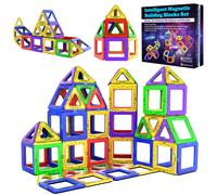 Magnetic Building Blocks 40pcs STEM Construction Tiles Set for Kids Ages 3-7