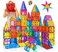 Magnetic Building Blocks,60PCS Oversize Magnetic Tiles Set Toddlers Toys for 3 4 5 6 7 Year Old Boys Girls Educational Construction Magnet Blocks Toys