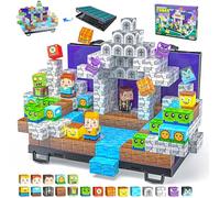 Magnetic Building Blocks, 84PCS Magnetic Block Cubes Tile with Foldable Magnet Board, Creative 3D Building Toys Gifts Game for Boys Kids Toddlers Age 3 4 5 6 7 8 10 Play