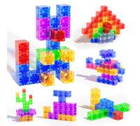 Magnetic Building Blocks Toddler Toy, 30PCS Transparent Magnetic Cubes STEM Sensory Toys, Large Magnet Blocks for Kids, Preschool Learning Activities Birthday for 3 4 5 6 7 Year Old Boys Girls