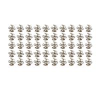 Magnetic Button Clasp Snaps, 50 Sets 18x2mm Silver Alloy Fasteners - Durable High Hardness, Easy Installation for Clothing and Accessories (Silver)