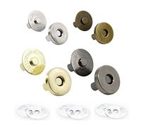 Magnetic Button Clasps Snaps Fastener Clasps for Sewing, Craft, Purses, Bags, Clothes, Leather 40 Sets(18mm-4 Colors)