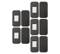 Magnetic Cabinet Catches Set of 5 Stainless Steel for Invisible Drawer and Door Closure (Black 5 Set)