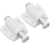 Magnetic Cabinet Door Catch, Push to Open Door Catches,Magnetic Catch,2 Pack Touch Latch White Drawer Magnet Hardware