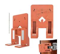 Magnetic Cabinet Door Spacer - 2-Piece Alignment Tool for Mounting - Drilling Template for Cabinet Door Hinges, Reinforced Support Plate for DIY and Home Renovation