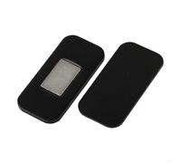 Magnetic Cabinet Drawers Bulk Doors and Catches Stainless Steel Invisible Latch Having Strong Hold 4x2 Cm Compact of Pack for (Black 5 Set)