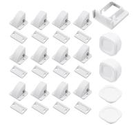 Magnetic Cabinet Lock for Baby Safety, Multi-Purpose 3M Adhesive Child Lock Safe Easy Install, No Need for Screws or Tools（12 Locks and 2 Keys）