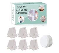 Magnetic Cabinet Locks Child Safety for Drawers and Cabinets - Kitchen Child Proof Cabinet Locks - Baby Proofing Safety