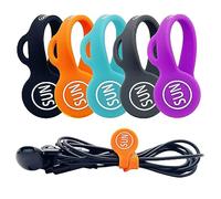 Magnetic Cable Clips Cable Organisers 6 Pack Headphone Earbuds Cord Winder Manager Keeper Bookmark Whiteboard Noticeboard Fridge Magnets USB Cable Ties Straps Wire Holder Home Office School