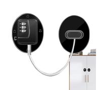 Magnetic Cable Clips - Magnetic Charging Cable Management | Multi-Function Charging Cable Magnetic Wire Holder, Portable Keyless No-Drill Fridge Lock for Doors Window Cabinets Drawers