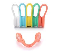 Magnetic Cable Organisers Cable Clips Earbuds Cord 5 Pack Bookmark Whiteboard Noticeboard Fridge Magnets Keychain Headphone Cable USB Charging Cord Manager Keeper Wrap Twist Ties Strap,