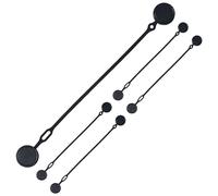 Magnetic Cable Ties - 5-Pack Cable Management | Reusable Silicone Twist Ties for Electronic Data Cables, Twist Tie Fastening, Flexible Magnet Holder LoóPš, 12.5cm & 18.5cm