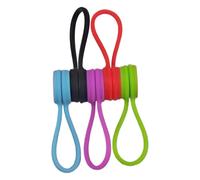 Magnetic Cable Ties Organizer - Reusable Silicone Cable Ties for Phones & Charging Cables | Magnetic Wire Organizer for Desk | Silicone Cable Ties for Management