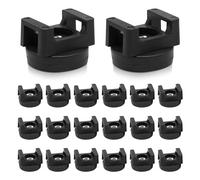 Magnetic Cable Zip Tie Mount, 22mm Multipurpose Magnetic Cable Holder, Magnetic Cable Organiser Clips, for Cable Wire Organization (20pcs)