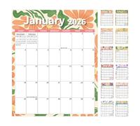 Magnetic Calendar - 2026 Large Monthly Organizer for Time Management, Family Planning with Smudge-Proof Writing, Schedule Board for Classroom Dorm Apartment, Black, Easy Packaging