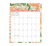 Magnetic Calendar - 2026 Punch-In Calendar 12-Month,Aesthetic Magnetic Schedule Countdown Punch-In Planner for Shopping List Living Room Office Dormitory Apartment