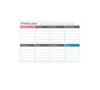 Magnetic Calendar for Fridge, A3 Magnetic Fridge Whiteboard Weekly Planner for Family Weekly Planner, Memo Board, Shopping List