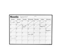 Magnetic Calendar for Fridge - Stain Resistant Monthly Planner Whiteboard | 16.93 x 11.81 Inch Fridge Calendar | for Home Family Kitchen Meeting Shopping Schedules Chores Lists