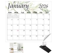 Magnetic Calendar for Refrigerator 2025 Greenery Fridge Wall Monthly Magnet Monthly Fridge Calendars 11.5x13 Inch Daily Calendars for Planning and Organizing (10 * 12 INCH)