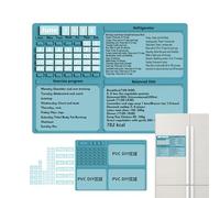 Magnetic Calendar for Refrigerator - Exercise Program Planner,Multipurpose Monthly Fridge Calendar for Fitness Tracker Chore Chart Shopping Meal Planning Workout Schedule
