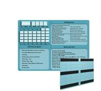 Magnetic Calendar for Refrigerator | Exercise Program Planner | Reusable Monthly Fitness Tracker for Workout Planning Home Gym Kitchen