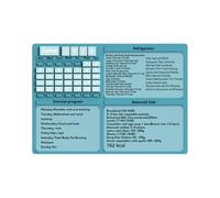 Magnetic Calendar for Refrigerator - Meal Planning Tables and Monthly Meal Planner Exercises for Gym School Office Shopping Fitness