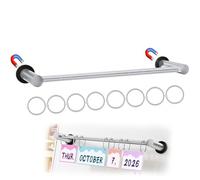 Magnetic Calendar Rod for Classroom Whiteboard, Flip Calendar for Classroom, Anchor Chart Paper Holder, Stainless Steels Magnetic Rod Classroom Calendar, Classroom Must Haves