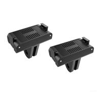 Magnetic Camera Mount, 2-Pack Quick Release Adapter for DJI Action 5 Pro/4/3, Secure Plastic Holder for Vlogging and Selfies, Black
