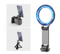 Magnetic Camera Phone Holder, Aluminum Cold Shoe Tripod Mount for Camera Compatible for iPhone 17/16/15/14/13 Pro Max, Magnetic Adapter with 1/4" Screw for Tripod Photography